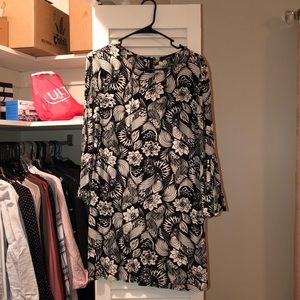 Long sleeve midi dress